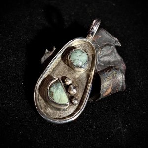 Variscite Pendant set in Sterling Silver