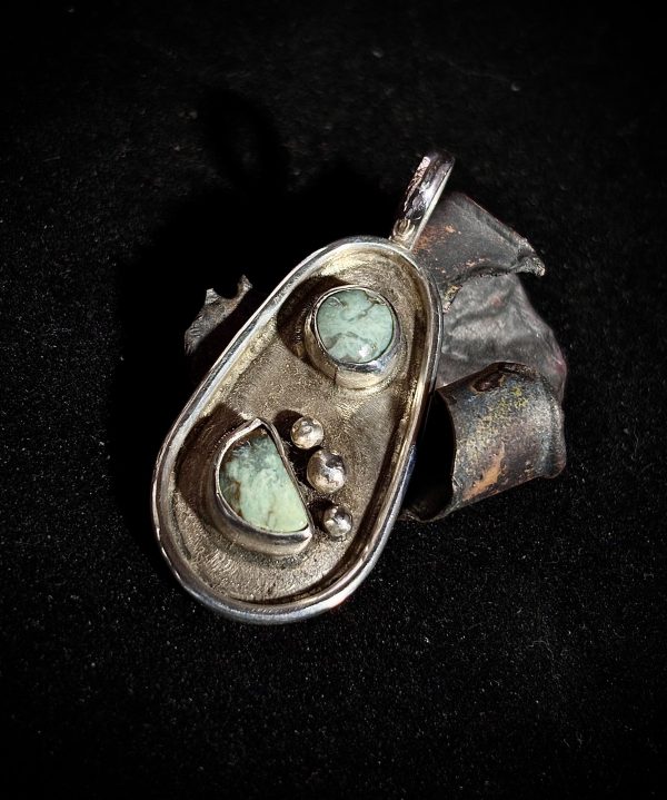 Variscite Pendant set in Sterling Silver