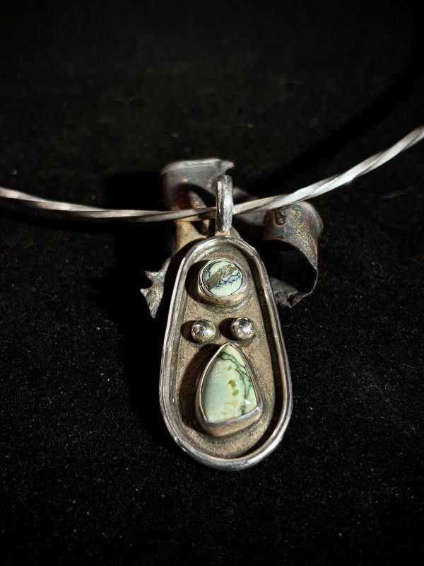 Variscite Pendant set in Sterling Silver