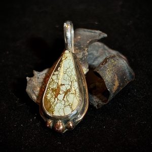 Hitachi Turquoise Sterling Silver Pendant