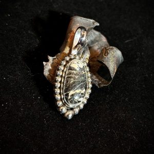 White Buffalo Sterling Silver Pendant