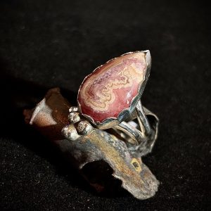 Rhodochrosite Sterling Silver Ring
