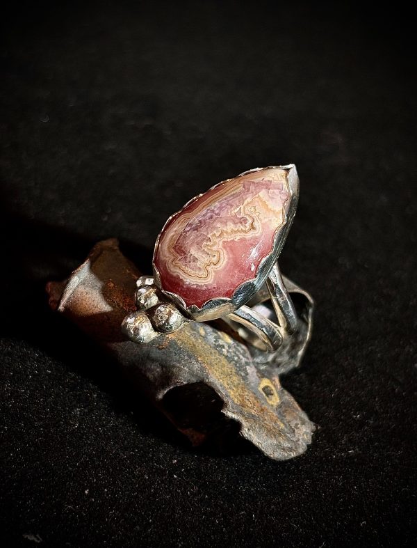 Rhodochrosite Sterling Silver Ring